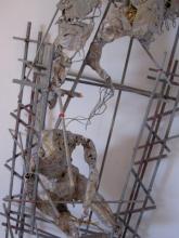 Fallen Angel - wire-wood-glue-paper-paint-thread  2009